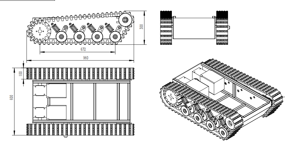 ZZYJ-100 Robot Chassis