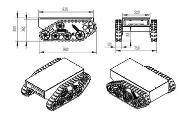 CRJC-100 Robot Chassis