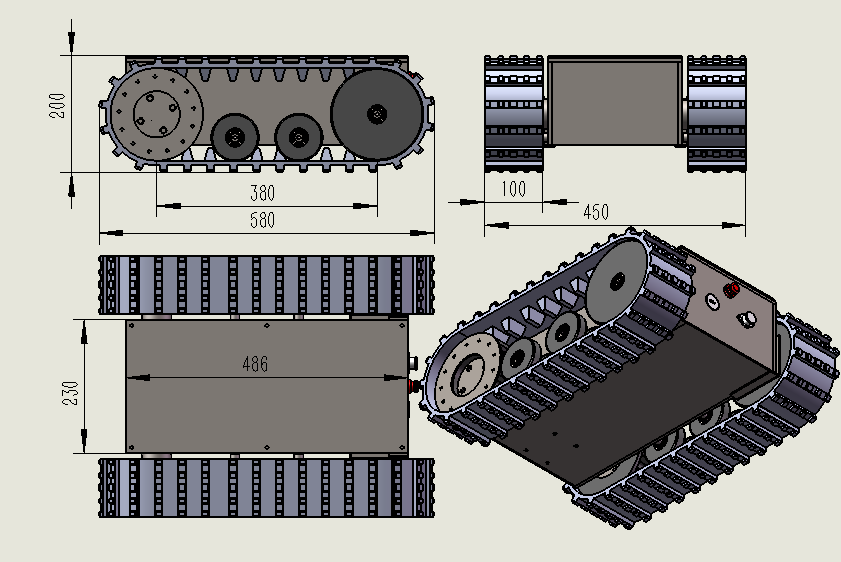 CRHZ-100 Robot Chassis