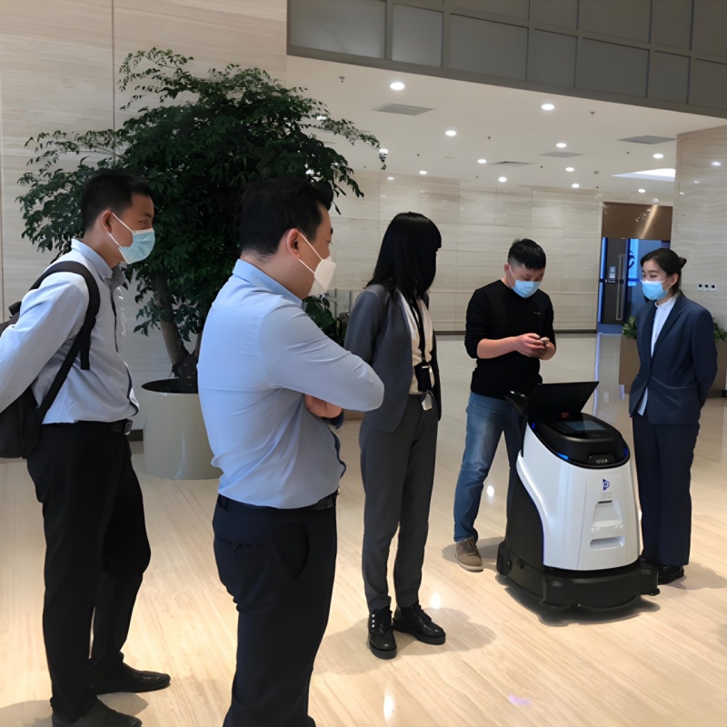 Multifunctional commercial cleaning robot