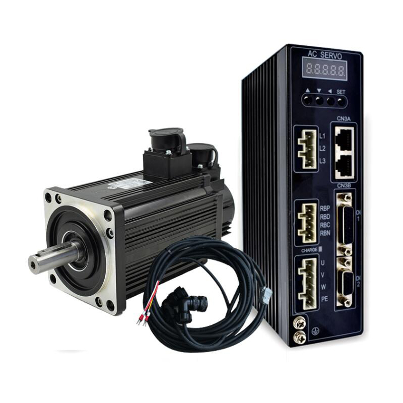 130mm 1.5kw 6nm 220V AC servo motors and servo drives