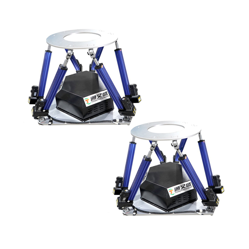 The six-degree-of-freedom sports platform carries 300kg dynamic seats